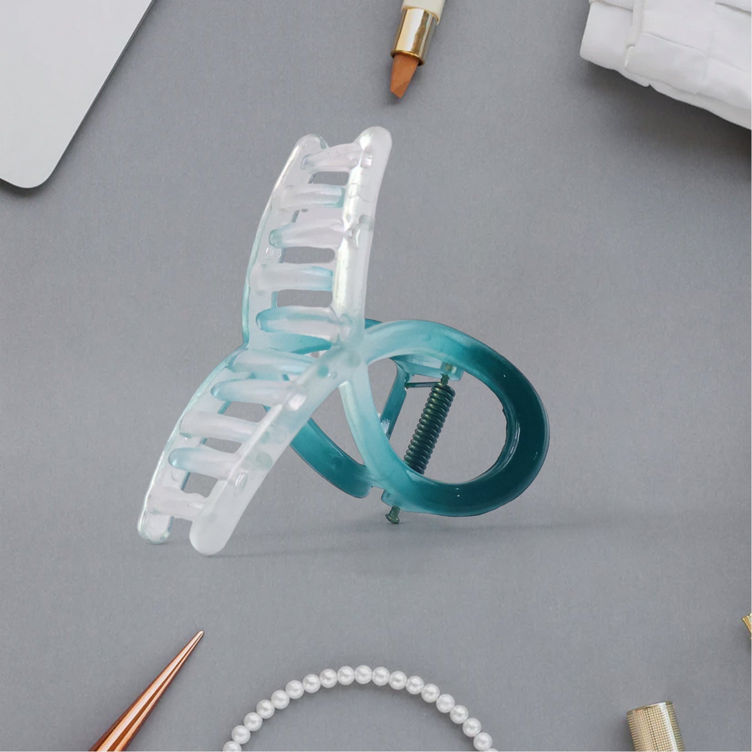 Plastic Hair Clamp Grip, Simple Matte Hair Barrette Clamp (12 Pc / Mix Design) Plastic Hair Clamp Grip, Simple Matte Hair Barrette Clamp (12 Pc / Mix Design)